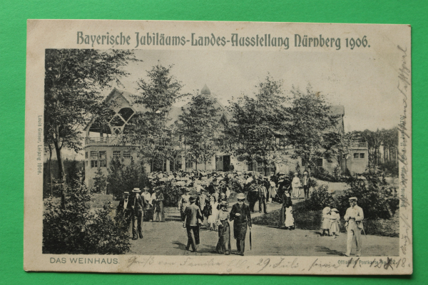 AK Nürnberg / 1906 / bayerische Landes Jubiläums Ausstellung / Weinhaus Gasthaus Architektur Jugendstil